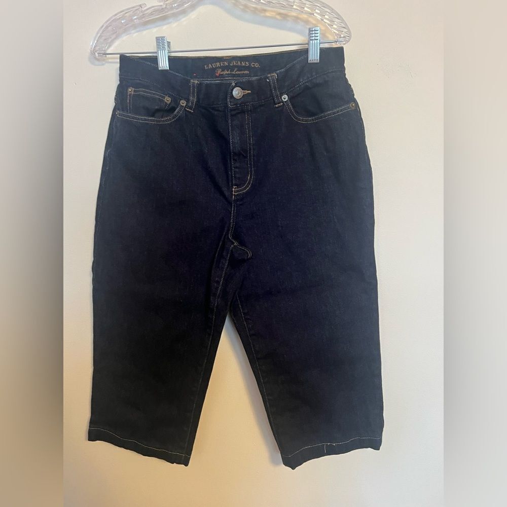 Ralph Lauren Dark Blue Denim Capri Jeans